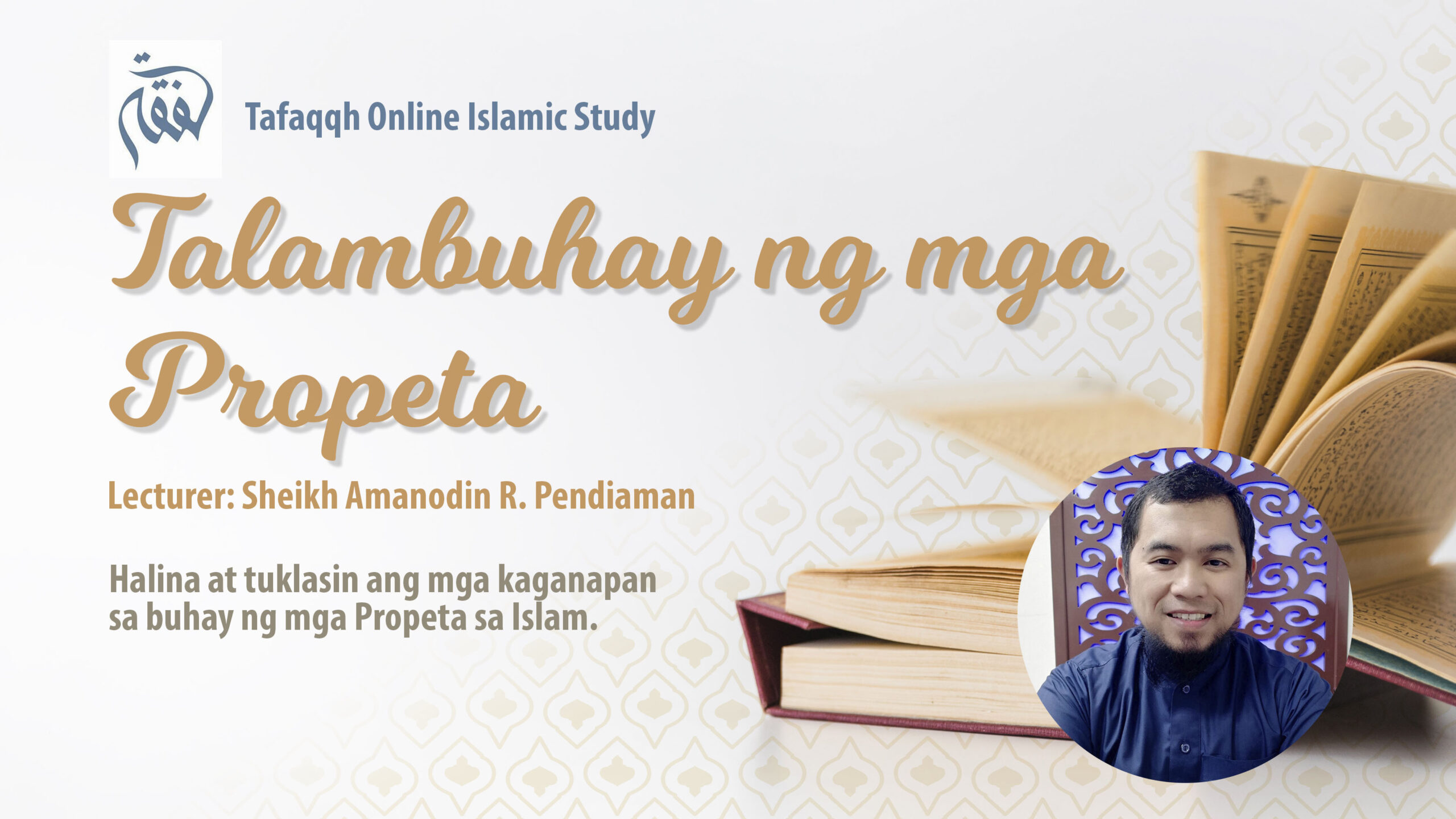 Talambuhay ng mga Propeta sa Islam by Sheikh Amanodin R. Pendiaman